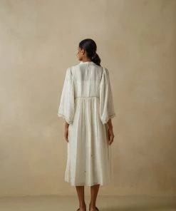 BunaStudio Cloud Dancer Silk Dress