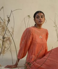 BunaStudio Midi Dresses Copper Gold Midi Dress