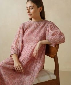 BunaStudio Coral Reef Smock Dress