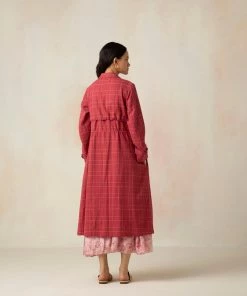 BunaStudio Crimson And Clover Trench Coat