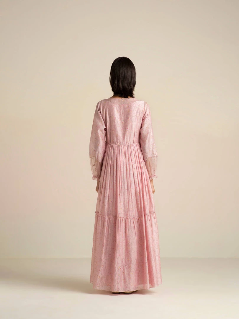 BunaStudio Maxi Dresses Crystal Pink Maxi Dress 7 BunaStudio Maxi Dresses Crystal Pink Maxi Dress