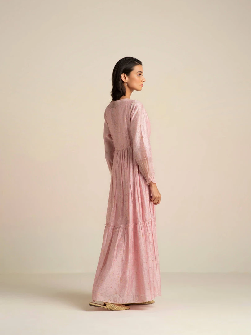 BunaStudio Maxi Dresses Crystal Pink Maxi Dress 6 BunaStudio Maxi Dresses Crystal Pink Maxi Dress