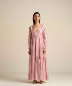 BunaStudio Maxi Dresses Crystal Pink Maxi Dress
