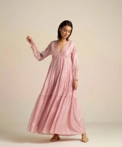 BunaStudio Maxi Dresses Crystal Pink Maxi Dress