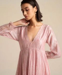 BunaStudio Maxi Dresses Crystal Pink Maxi Dress 19 BunaStudio Maxi Dresses Crystal Pink Maxi Dress
