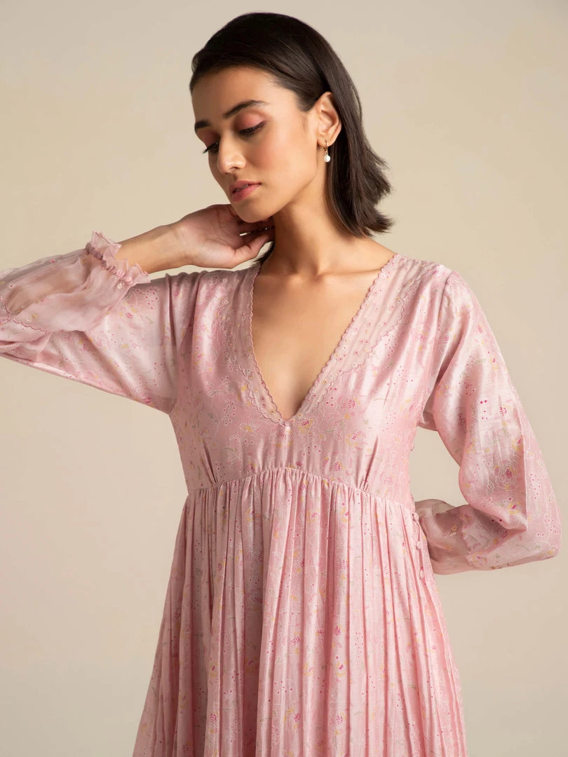 BunaStudio Maxi Dresses Crystal Pink Maxi Dress 10 BunaStudio Maxi Dresses Crystal Pink Maxi Dress