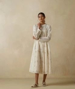 BunaStudio Easy Days Jamdani Dress Midi Dresses