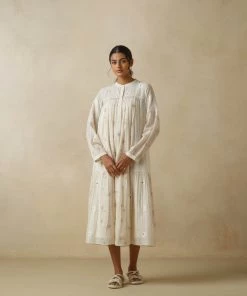 BunaStudio Easy Days Jamdani Dress Midi Dresses