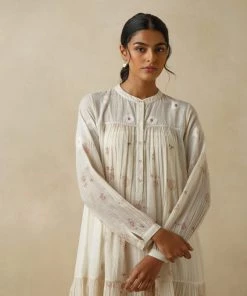 BunaStudio Easy Days Jamdani Dress Midi Dresses