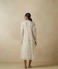 BunaStudio Easy Days Jamdani Dress Midi Dresses