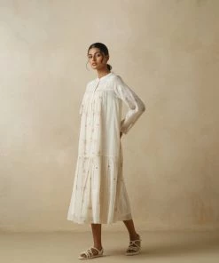 BunaStudio Easy Days Jamdani Dress Midi Dresses