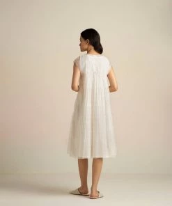 BunaStudio Midi Dresses Faded Rose Organza Midi Dress