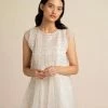 BunaStudio Midi Dresses Faded Rose Organza Midi Dress