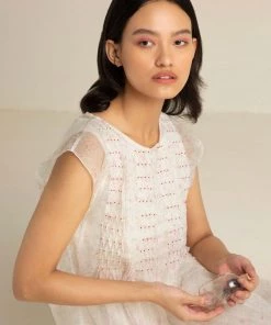 BunaStudio Midi Dresses Faded Rose Organza Midi Dress