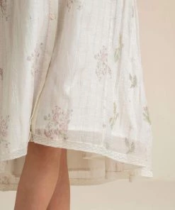 BunaStudio Fading Violets High Low Dress Midi Dresses