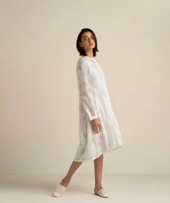 BunaStudio Fading Violets High Low Dress Midi Dresses