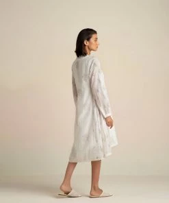 BunaStudio Fading Violets High Low Dress Midi Dresses