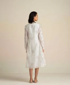 BunaStudio Fading Violets High Low Dress Midi Dresses