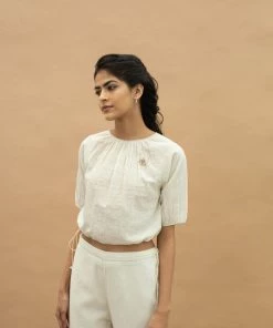 BunaStudio Tops & Blouses Floating Eyelets Top