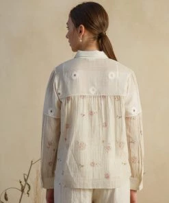 BunaStudio Tops & Blouses Flower Picker Jamdani Shirt