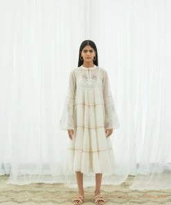 BunaStudio Forest Fern Tier Dress