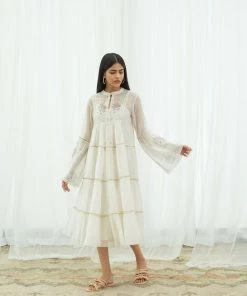 BunaStudio Forest Fern Tier Dress