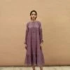 BunaStudio Grape Basket Tier Dress