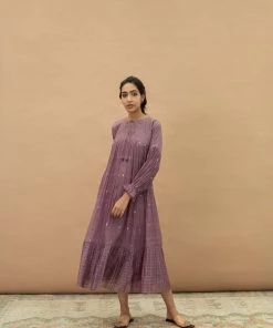 BunaStudio Grape Basket Tier Dress