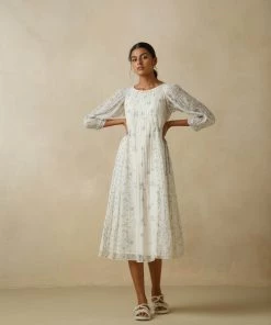 BunaStudio Midi Dresses Harmony Azure Dress