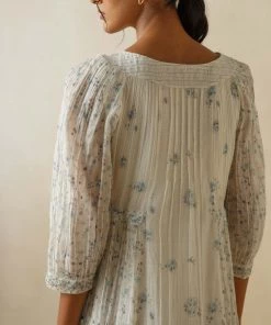 BunaStudio Midi Dresses Harmony Azure Dress