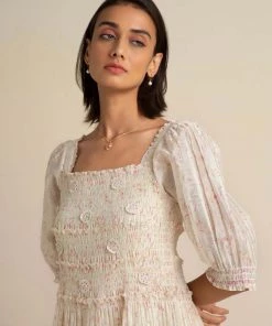 BunaStudio Honeysuckle Smock Dress