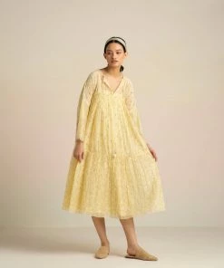 BunaStudio Midi Dresses Hummingbird Tier Dress