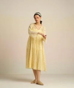 BunaStudio Midi Dresses Hummingbird Tier Dress