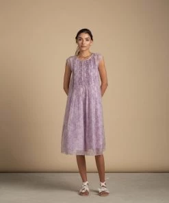 BunaStudio Midi Dresses Lavender Lane Smock Dress