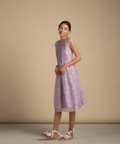 BunaStudio Midi Dresses Lavender Lane Smock Dress