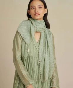 BunaStudio Lily Pods Scarf Stoles & Scarves