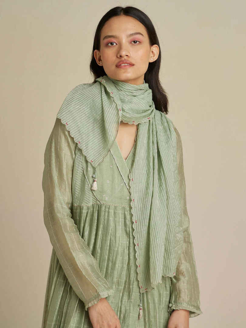 BunaStudio Lily Pods Scarf Stoles & Scarves 3 BunaStudio Lily Pods Scarf Stoles & Scarves