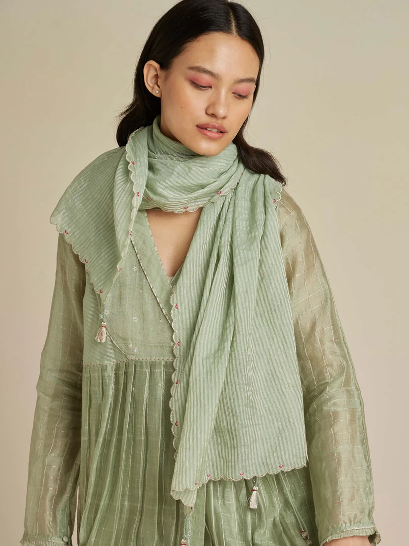 BunaStudio Lily Pods Scarf Stoles & Scarves 4 BunaStudio Lily Pods Scarf Stoles & Scarves