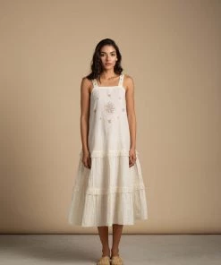 BunaStudio Midi Dresses Looking Glass Pinafore