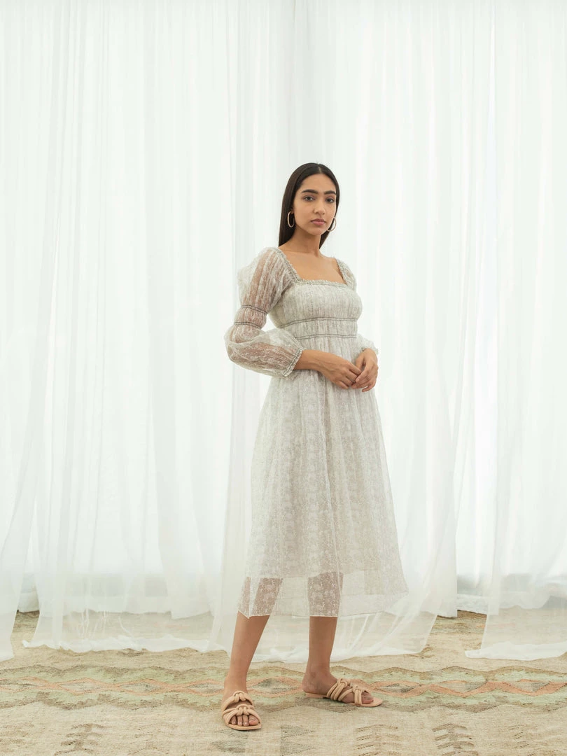 BunaStudio Midi Dresses Magnolia Tier Dress 5 BunaStudio Midi Dresses Magnolia Tier Dress