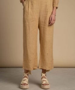 BunaStudio Milk Tea Linen Pants