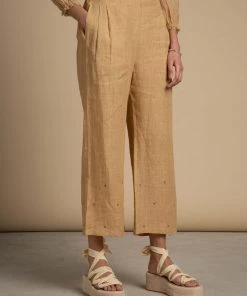 BunaStudio Milk Tea Linen Pants