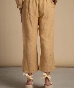 BunaStudio Milk Tea Linen Pants