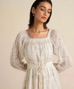 BunaStudio Midi Dresses Mosaic In The Meadows Dress