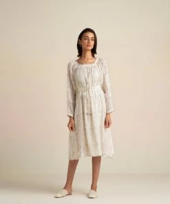 BunaStudio Midi Dresses Mosaic In The Meadows Dress
