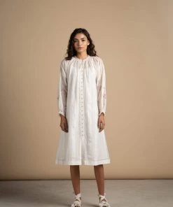 BunaStudio Nora Lace Tunic Midi Dresses