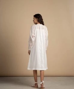 BunaStudio Nora Lace Tunic Midi Dresses