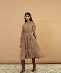 BunaStudio Midi Dresses Oldpine Tier Dress