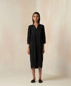 BunaStudio Midi Dresses Parisian Dream Pleat Dress