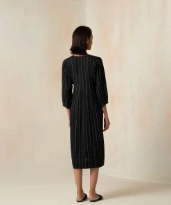 BunaStudio Midi Dresses Parisian Dream Pleat Dress